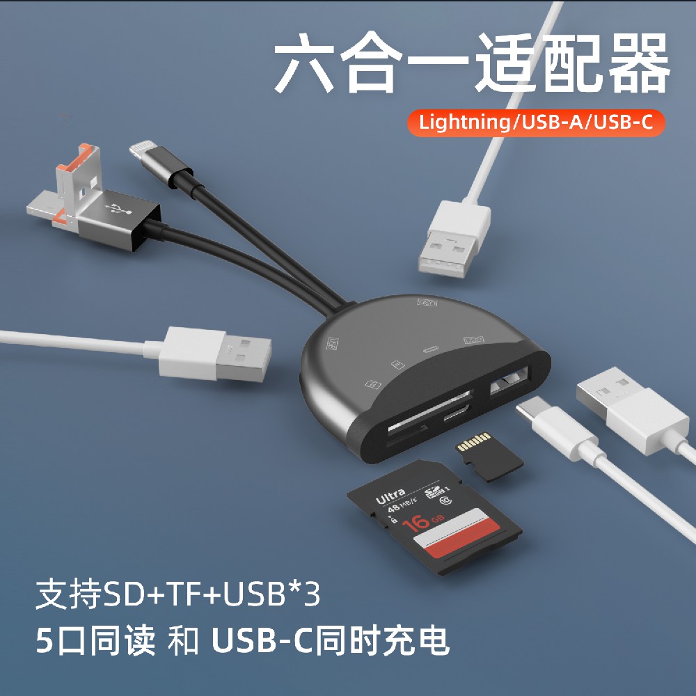 Lightning/USB-A/USB-C适配器 1052TLPRO